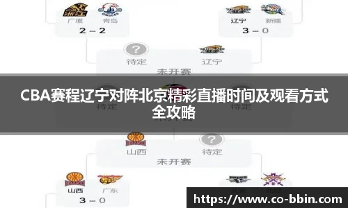 CBA赛程辽宁对阵北京精彩直播时间及观看方式全攻略